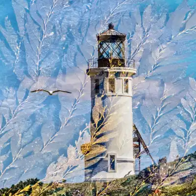 a tower with a mountain in the background