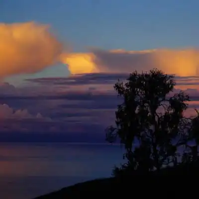 clouds in the sky at sunset