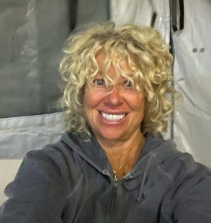 a person smiling for the camera