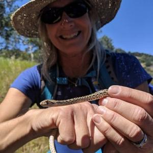 a woman wearing a hat